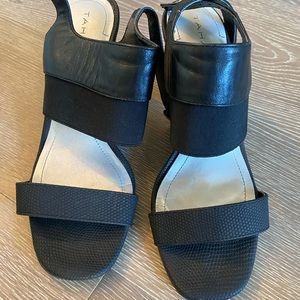Tahari open toe heels